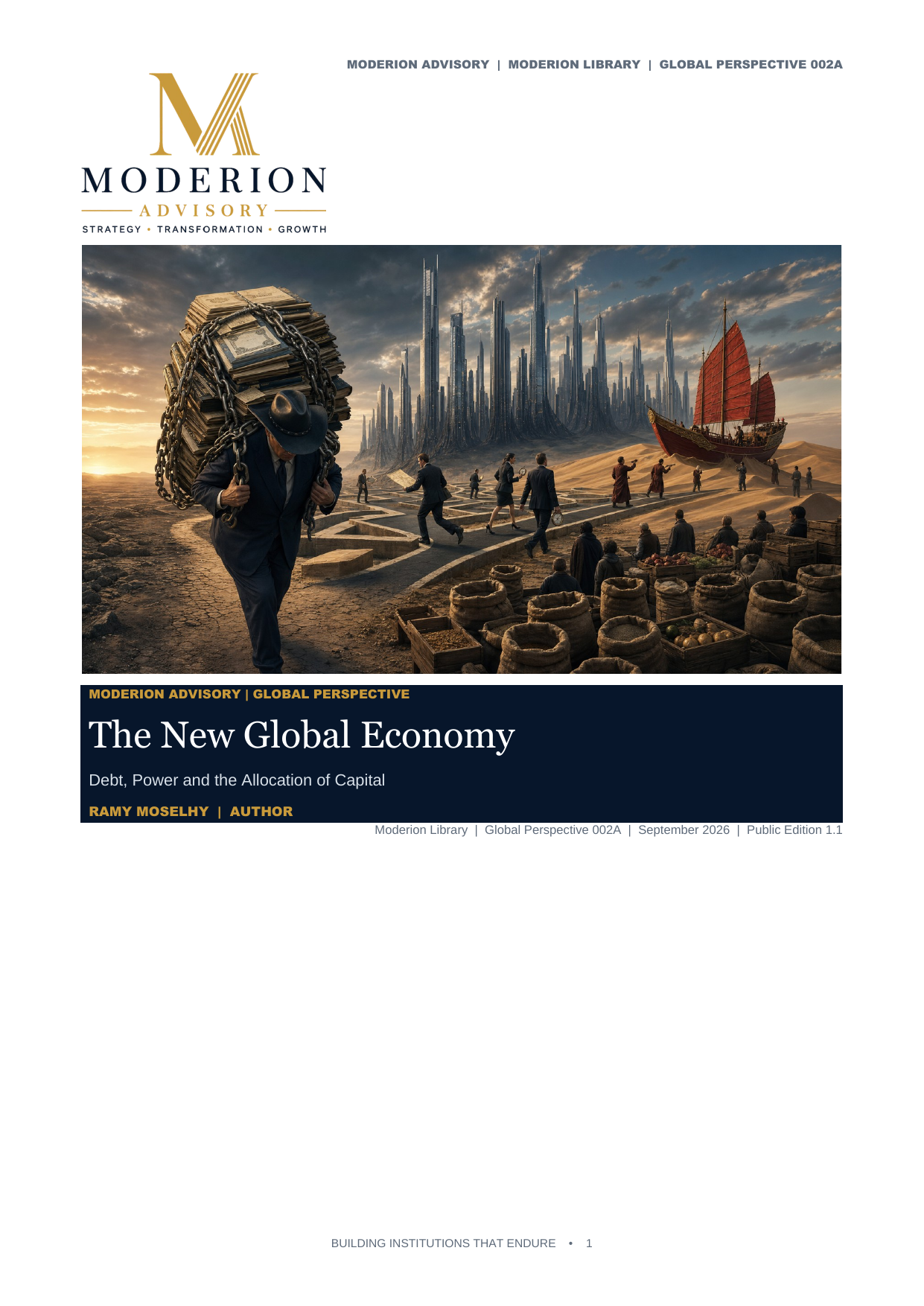 The New Global Economy: Debt, Power and the Allocation of Capital cover