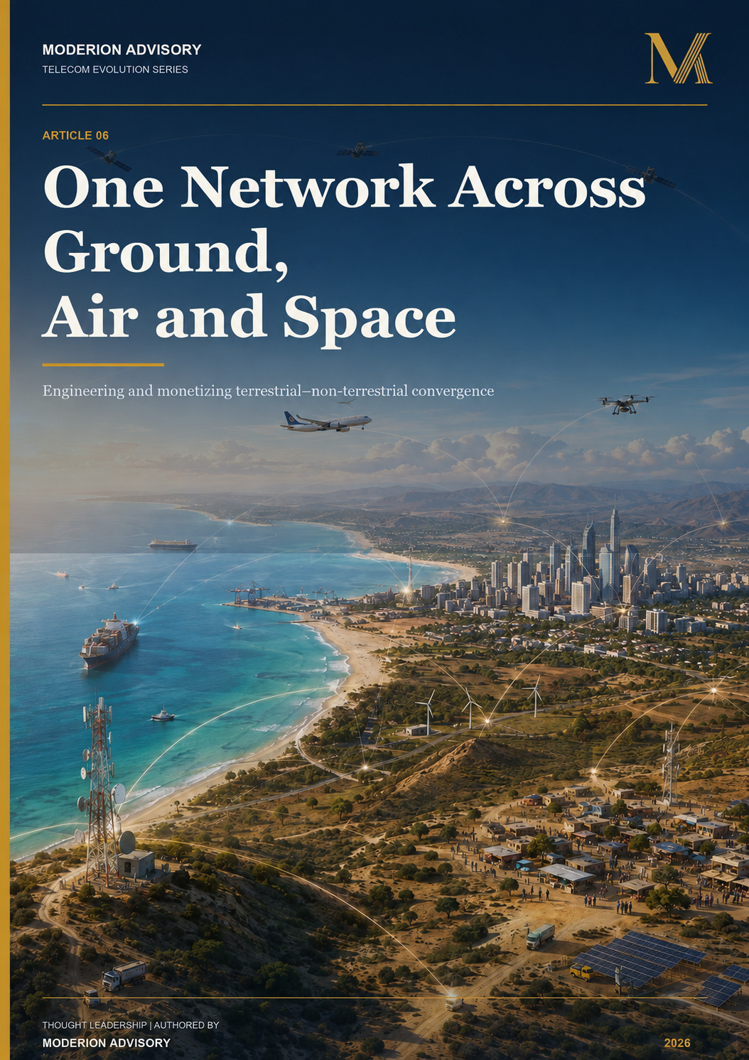 One Network Across Ground, Air and Space cover